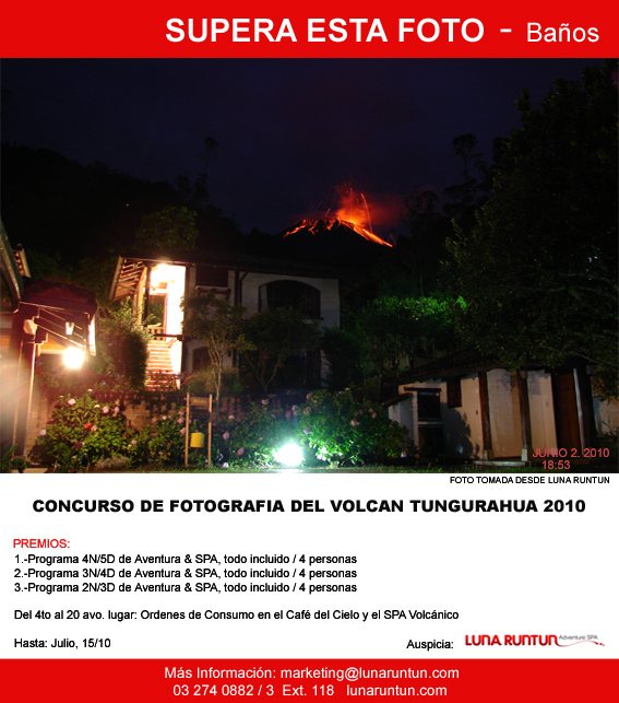 Concurso de fotografía del Tungurahua